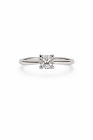 Anello Promesse Donna in Oro bianco Diamante